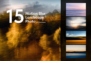 15 Motion Blur Landscape Photo, a Background Photo by Fun Fusion Design