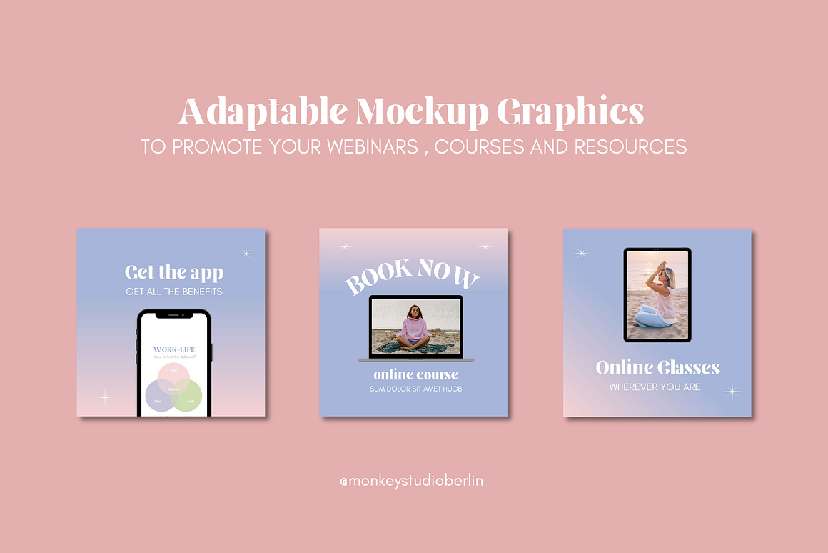 Meditation Wellness Instagram Bundle, a Marketing Template by This shop is closed (Photo 9 of 11)