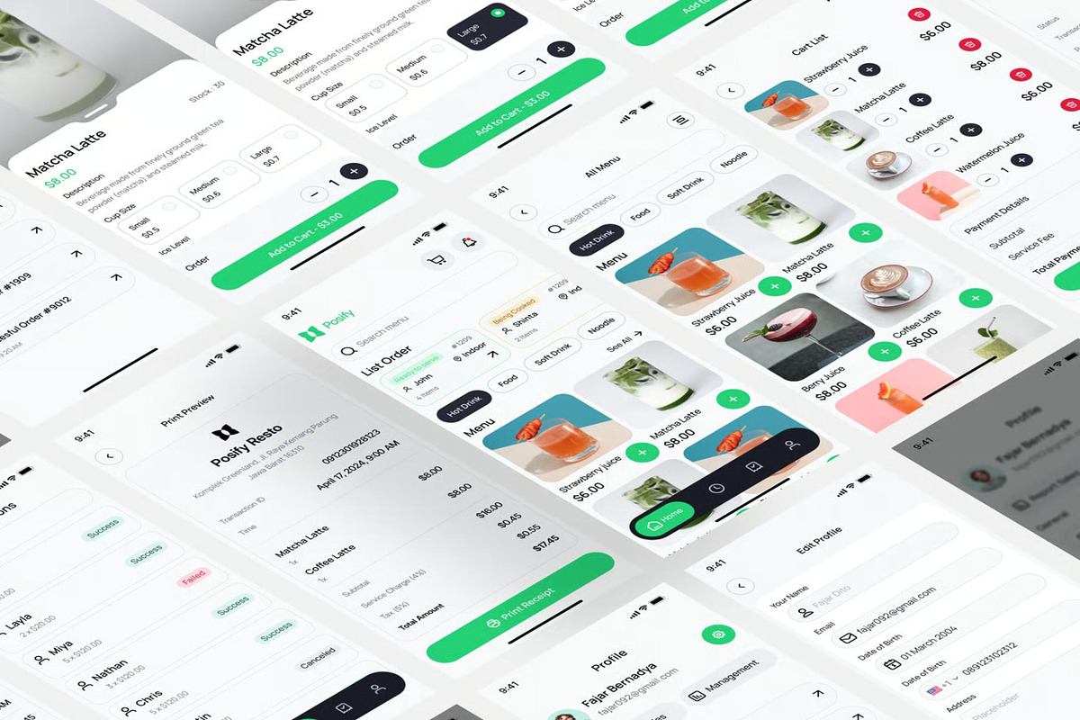 Posify - Mobile Point of Sale UI KIT, an UI Kit Template by Lumina_ui_ux202 (Photo 3 of 7)