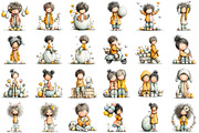 Whimsical Kids Easter Clipart, an Illustration by Sublimation Artist (Thumbnail 2 of 7)