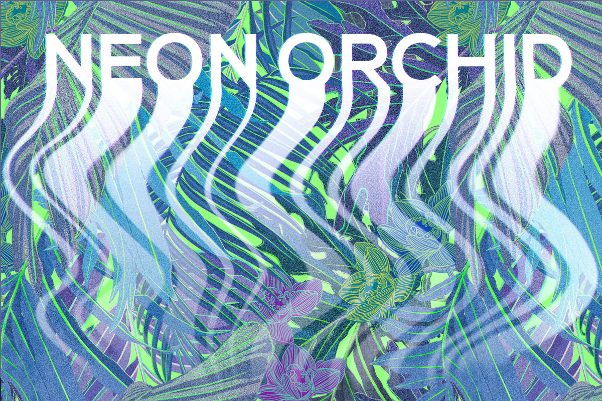 NEON ORCHID seamless patterns, a Pattern Graphic by ANAKOTO (Photo 16 of 18)
