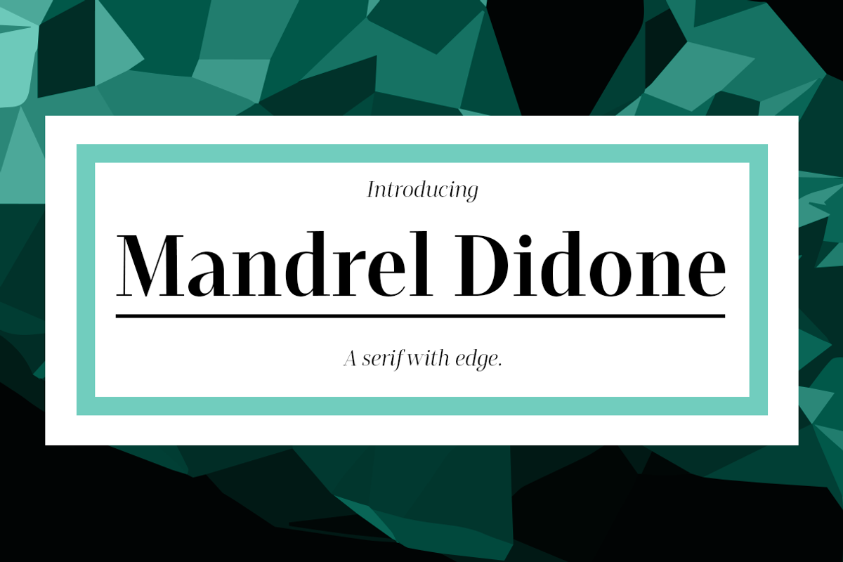 Mandrel Didone, a Font by insigne (Photo 1 of 5)