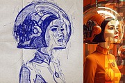Realistic Pen Sketch Creator, an Action Add-On by Amorjesu.com (Thumbnail 7 of 37)