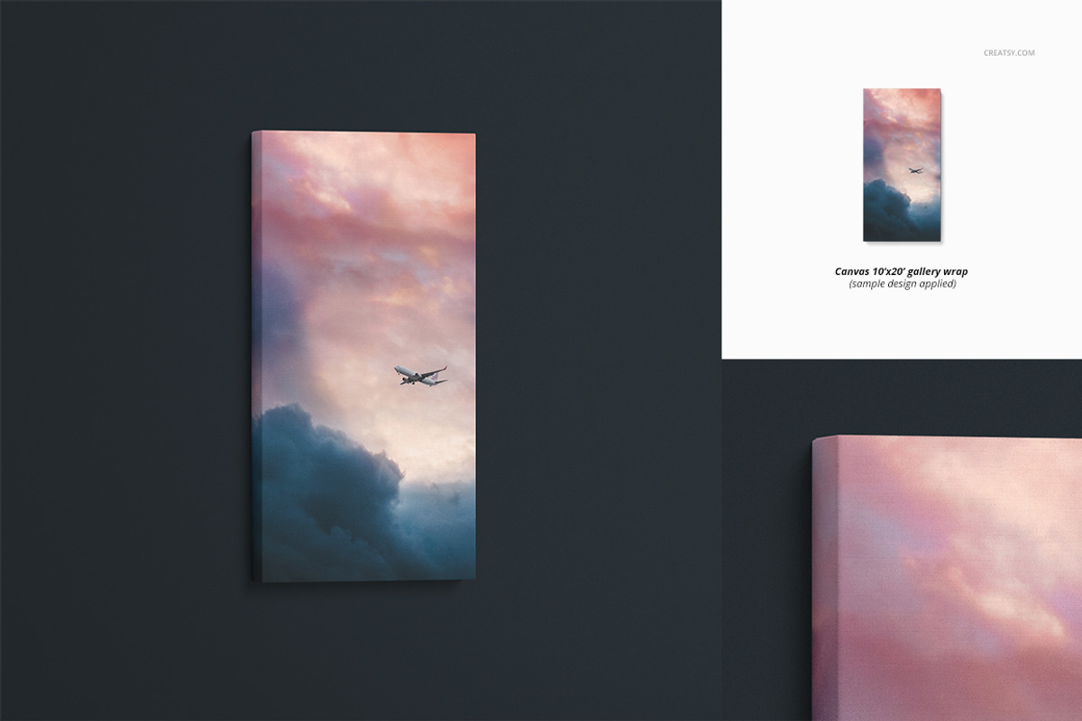 Canvas Print Mockup Set, a Poster Template by creatsy5 (Photo 5 of 12)