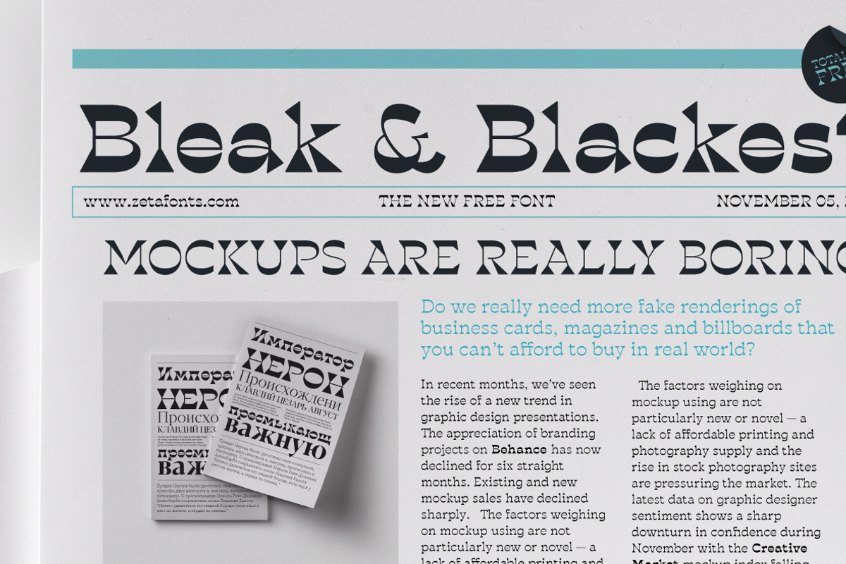 Blackest - 8 fonts, a Serif Font by Zetafonts (Photo 14 of 14)