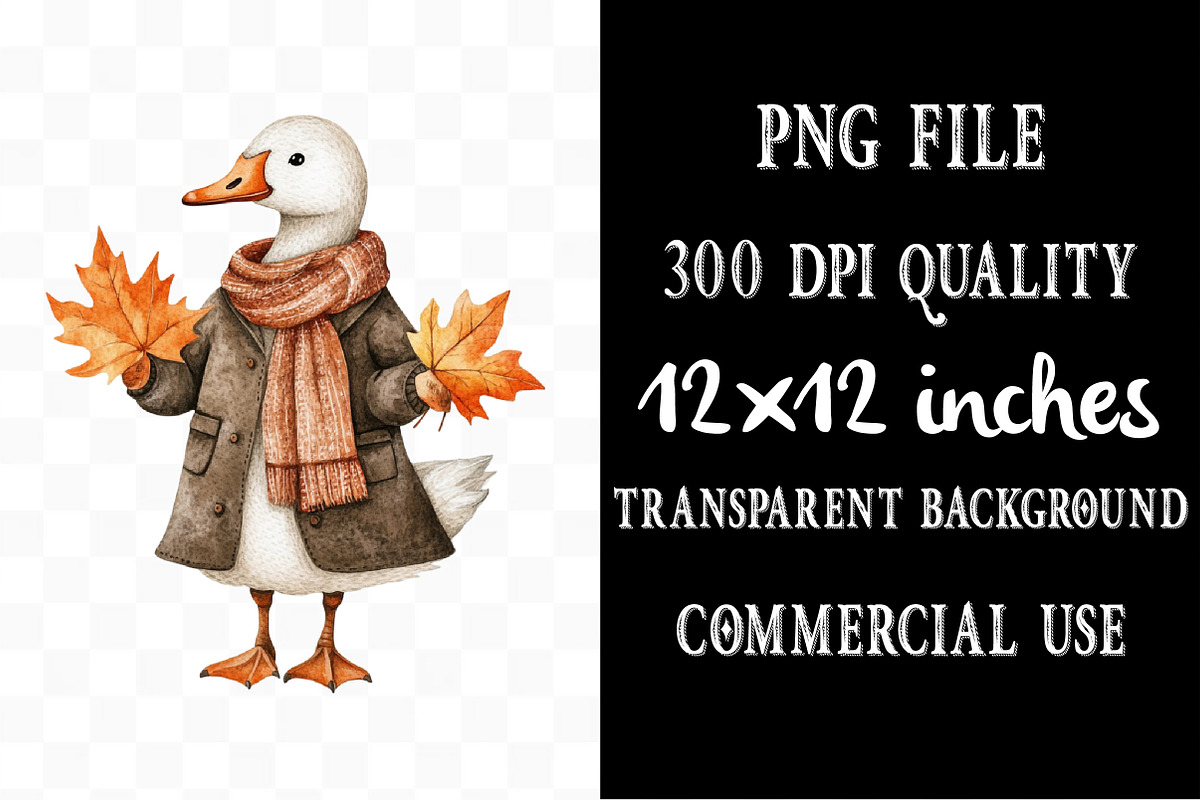 Fall Halloween Goose Sublimation, an Illustration by Designking (Photo 4 of 5)