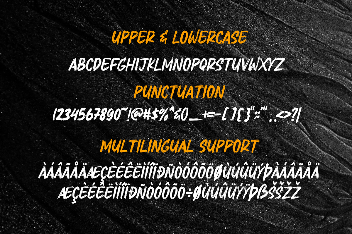 Brushfire - Textured Font, a Handwritten Font by Sronstudio (Photo 13 of 14)