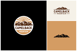 Camelback Mountain Cacti Cactus logo, a Branding & Logo Template by Enola99d
