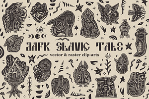Dark Slavic Tale Bundle, an Object Graphic by Annie Konst