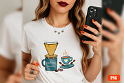 Coffee Morning Hand-drawn PNG Bundle, an Illustration by GlitterCraft (Thumbnail 28 of 101)