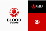 Blood Drop Hand Giving Logo, a Branding & Logo Template by ika trisiana (Thumbnail 2 of 2)