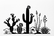 60 Desert Cactus Floral Silhouette, a Seasonal Illustration by Amazin_art (Thumbnail 25 of 38)
