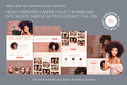 Beauty Canva Website Estheticians, a Landing Page Template by vectorocean (Thumbnail 5 of 10)