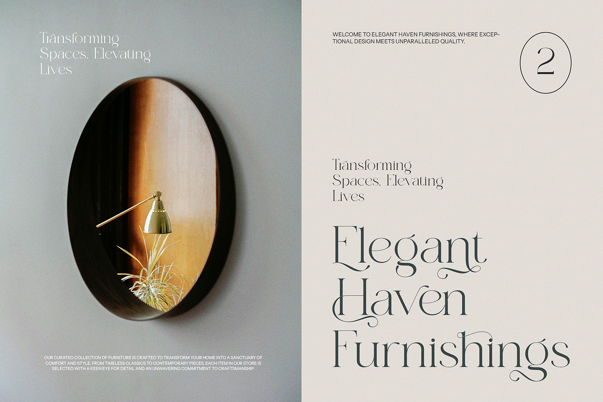 Hegina Ligature Serif Font, a Serif Font by Graphicxell (Photo 5 of 8)