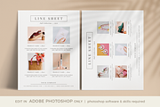Line Sheet Template PHOTOSHOP, a Flyer Template by Digiluxe (Thumbnail 1 of 4)