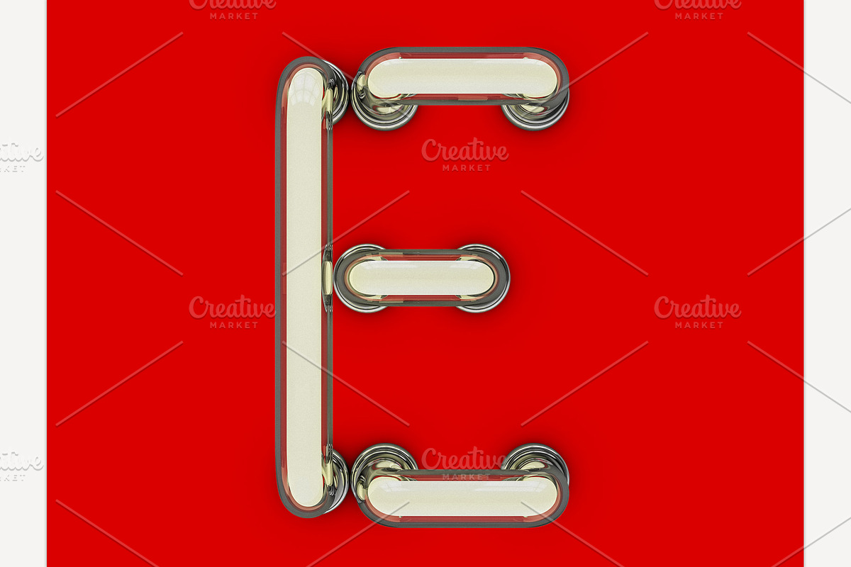 Neon tube font, an Object Graphic by 3D Graphics Shop (Photo 9 of 38)