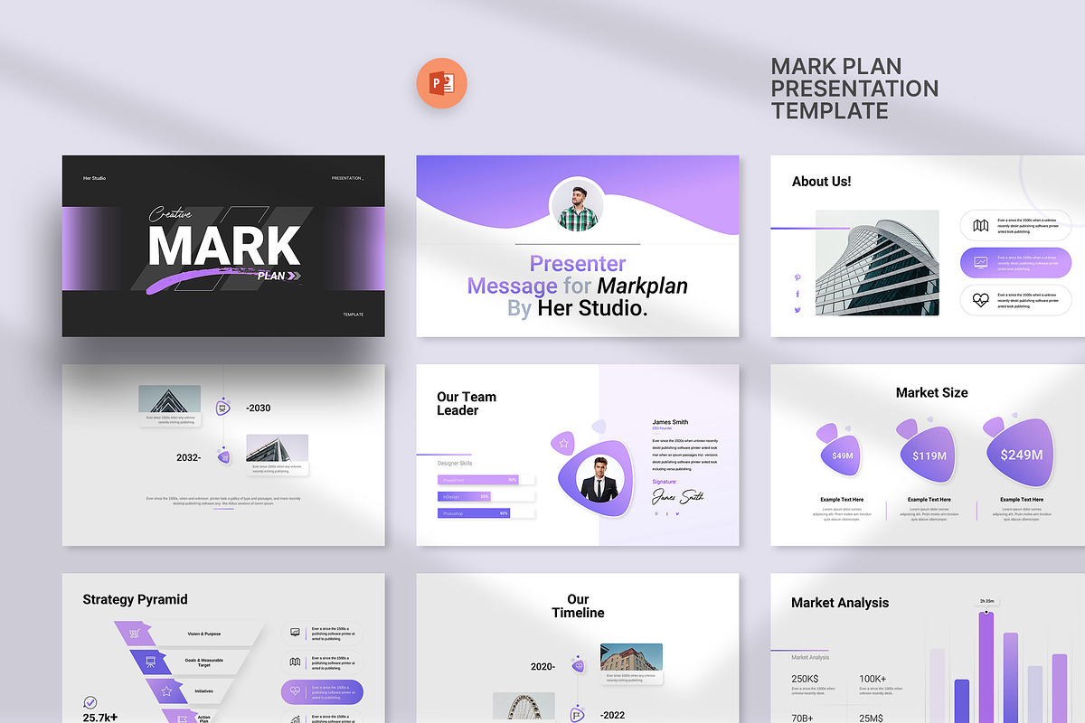 Marketing Plan Presentation, a Presentation Template by KreateTribe (Photo 1 of 5)