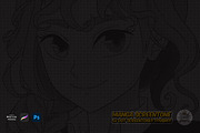 MANGA SCREENTONE Halftones Brushes, a Brush Add-On by Luuuka studio (Thumbnail 5 of 5)