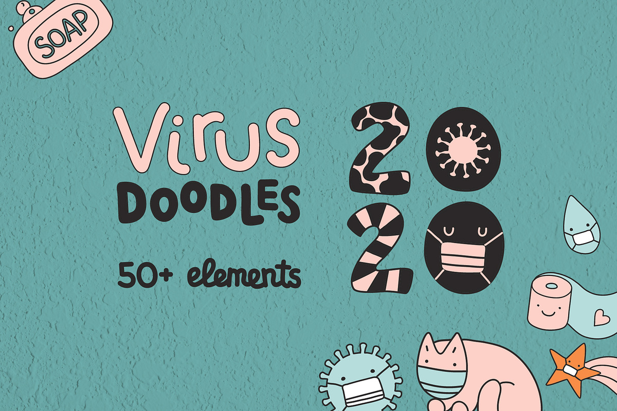 Virus doodles. Vector illustrations., an Object Graphic by anna khramtsova (Photo 1 of 5)
