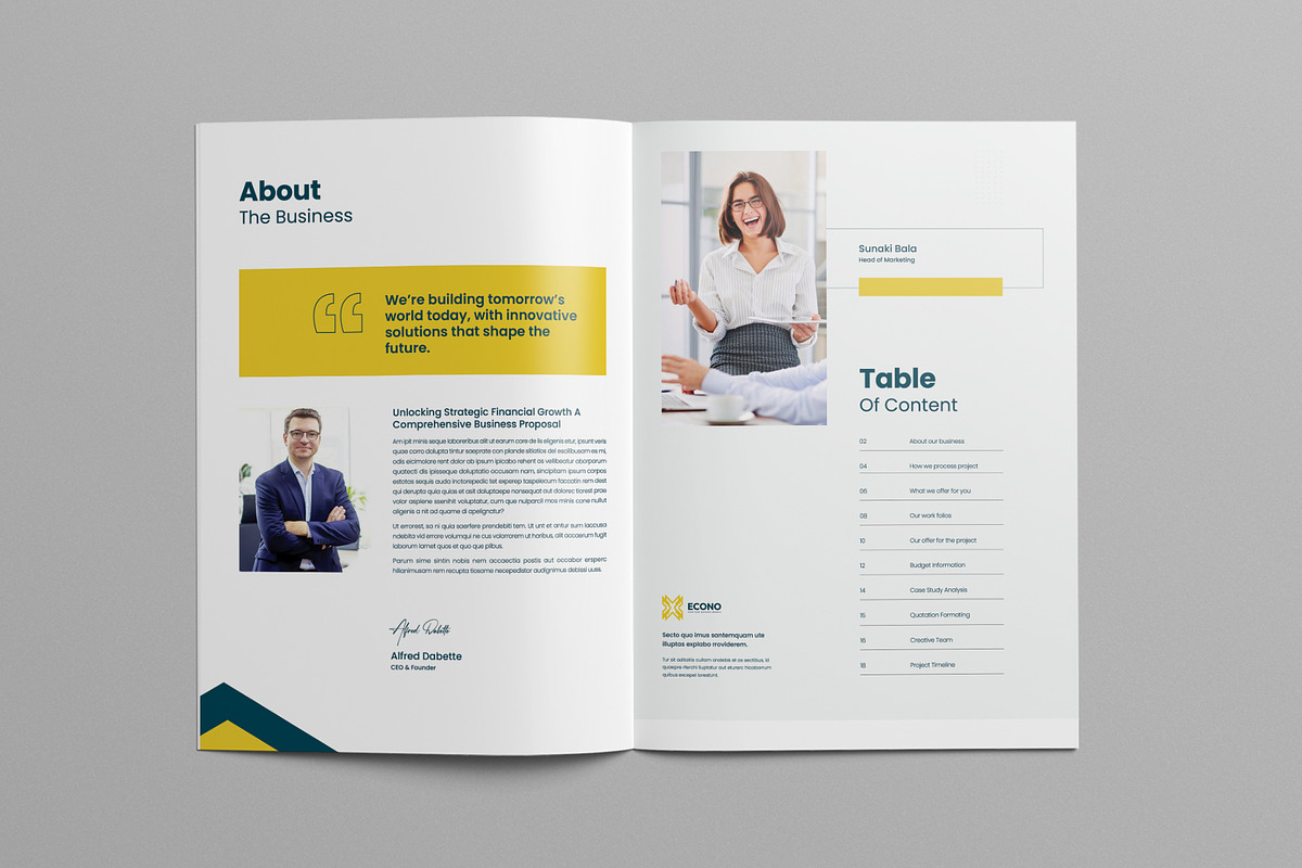 Proposal Template | Canva & Indesign preview 2