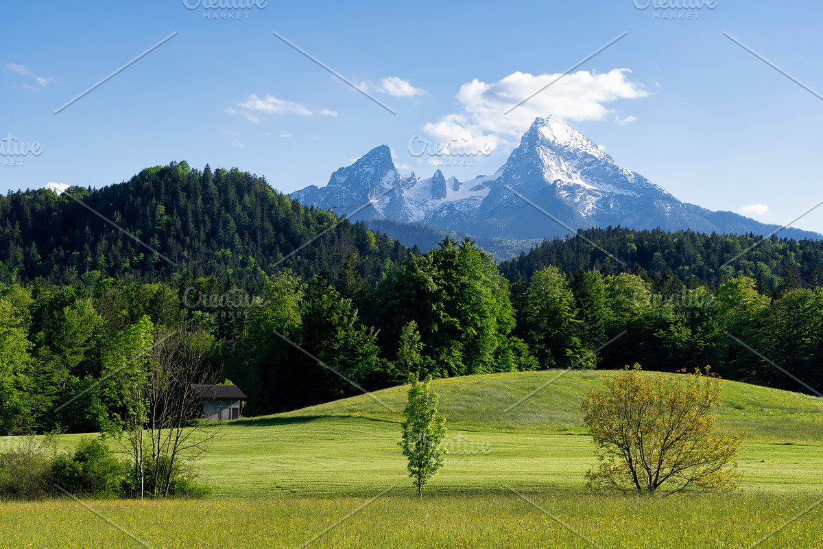 View at the Watzmann from Bischofswiesen, a Nature Photo by John Stuij Photography (Photo 1 of 3)
