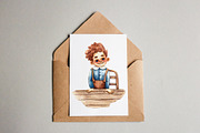 Little Students - Watercolor Clipart, an Education Illustration by Mashamashastu (Thumbnail 14 of 15)