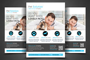 Pet Solution Flyer Template, a Flyer Template by AfzaalGraphics (Thumbnail 1 of 4)