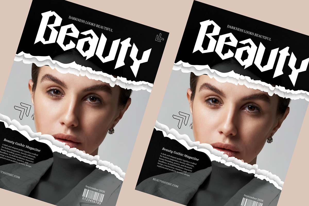 Black Rustik - Blackletter Logo Font, a Blackletter Font by Illushvara Design (Photo 4 of 13)