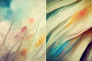 Flower soft abstract background set, a Texture Graphic by Olha Klein (Thumbnail 2 of 5)