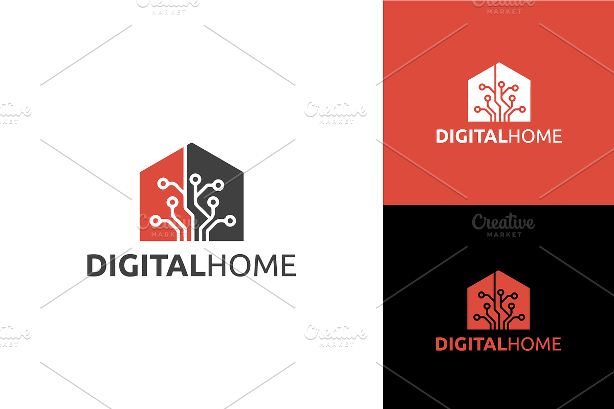Digital Home Logo Vector Technology, a Branding & Logo Template by zaqilogo