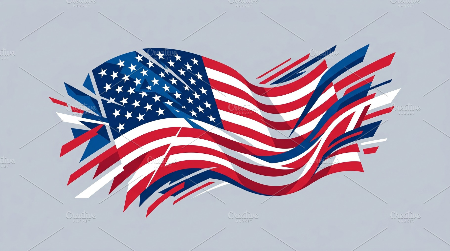 Red White Blue American Flag, a Background Photo by Rafoz