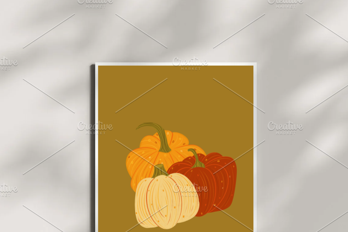 Whimsical Fall posters bundle, a Decorative Illustration by Oleksandra Illustrates (Photo 3 of 6)