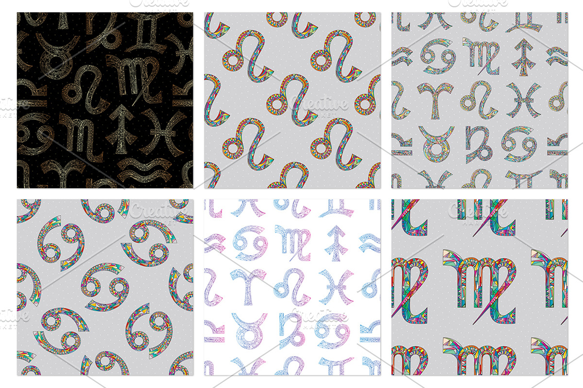 Zodiac signs collection, an Object Graphic by xgart (Photo 5 of 9)