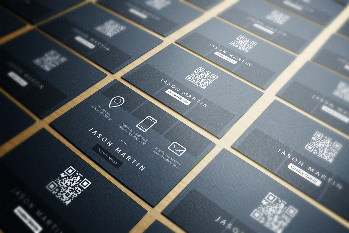 Clean Minimal Dotted Business Card, a Business Card Template by bouncy (Photo 1 of 4)