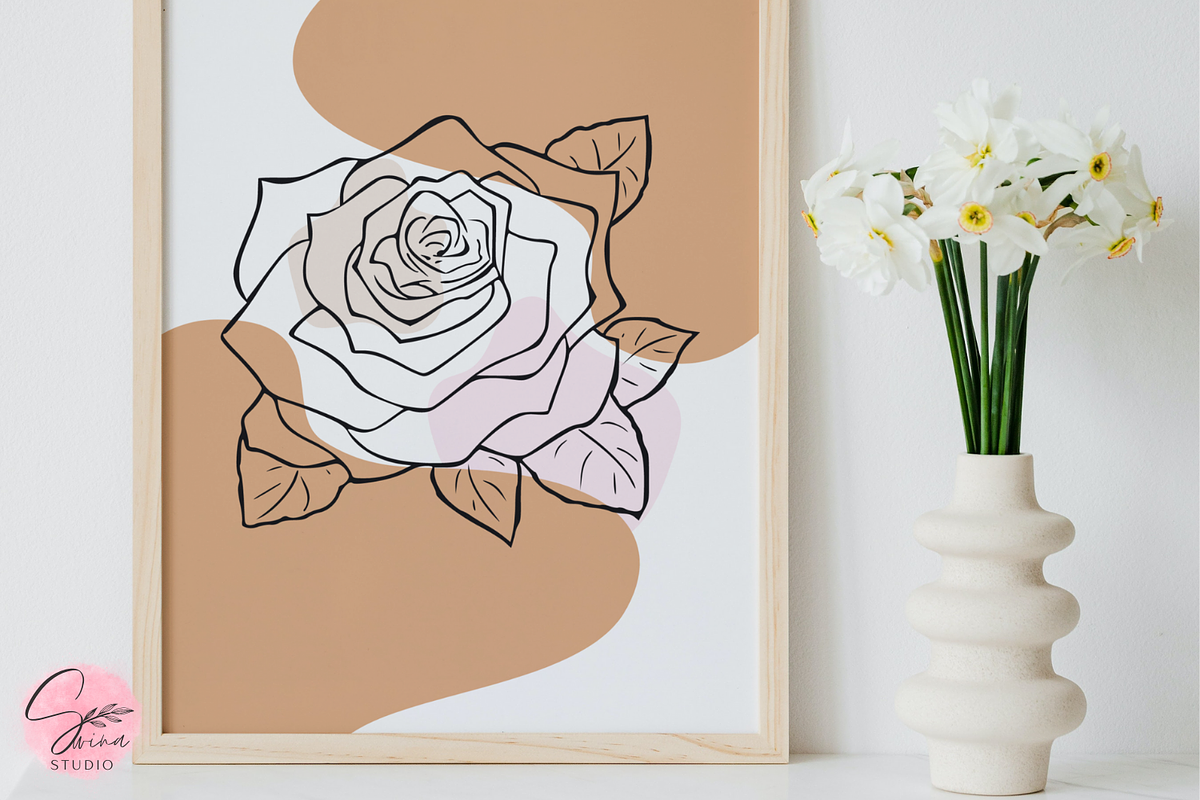 Rose Wall Art Wall Art Packs, a Poster Template by SWINA STUDIO (Photo 3 of 3)