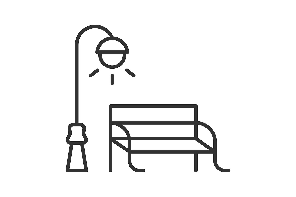 City park line icon set, an Outline Icon by ElineDesign (Photo 2 of 3)