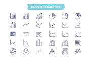 Data, Graph & Chart Icons, an Outline Icon by Caroline Mackay (Thumbnail 3 of 8)