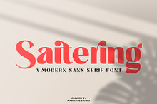Saitering | A Modern Sans Serif