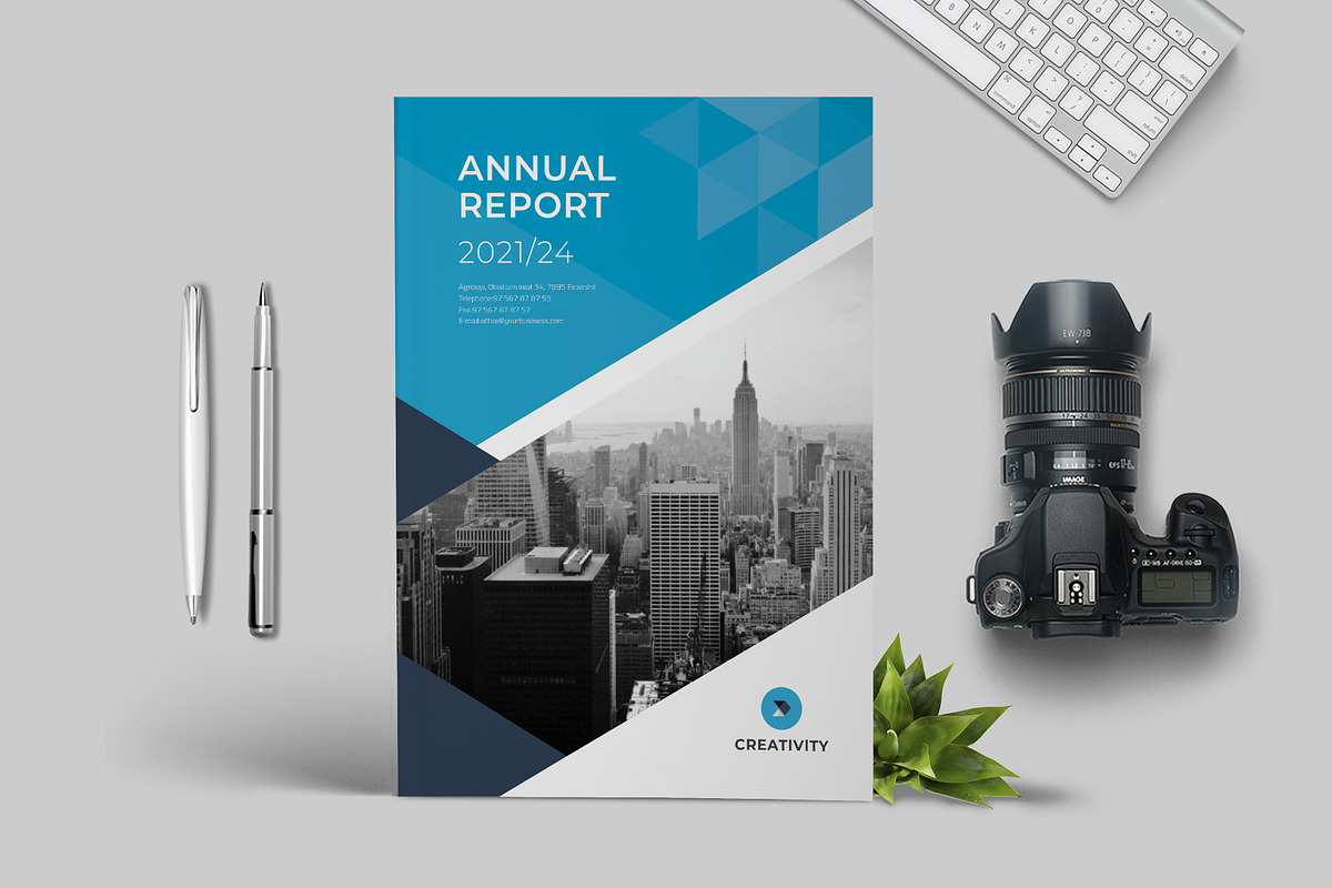 Annual Report 16 Pages, a Brochure Template by Brochure-Market (Photo 1 of 10)