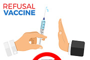 Refusal of Vaccination Concept, a Healthcare Illustration by TAlex (Thumbnail 5 of 6)