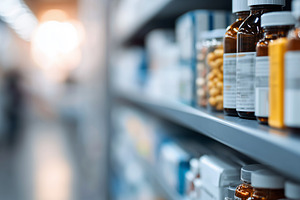 Close up of medicine bottles and, a Health & Medical Photo by MistyDay