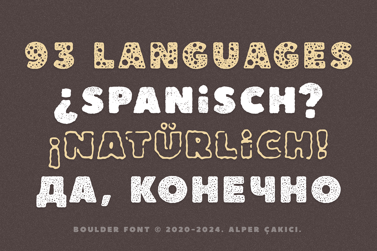Boulder Font Family - 44 Fonts, a Sans Serif Font by alpercakici