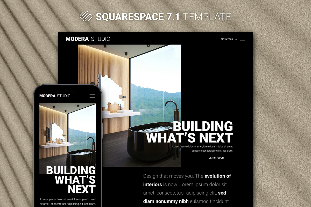 Squarespace Template Interior Design, a Squarespace Template by Onyx Templates (Photo 1 of 9)