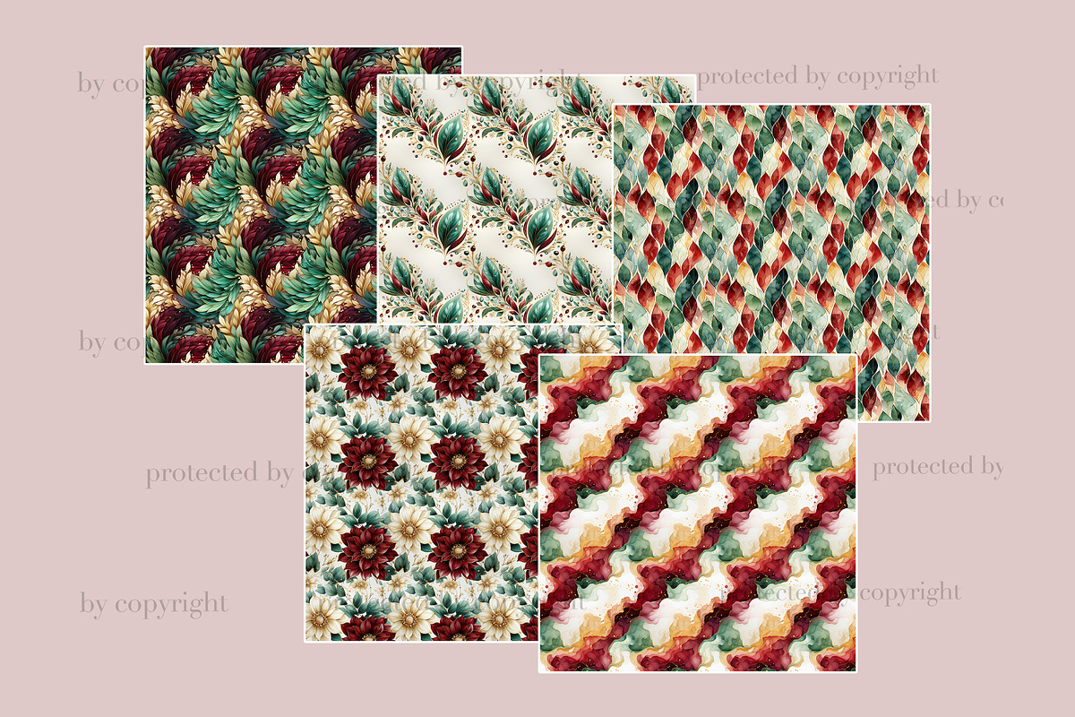 Bohemian Wedding Digital Paper, a Pattern Graphic by GlamArtZhanna (Photo 2 of 3)