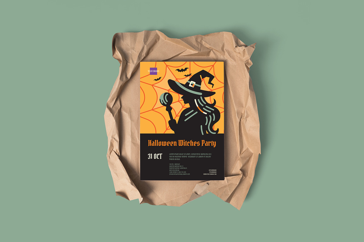 Halloween Poster + Social Media, a Social Media Template by Juru Rancang Graphic (Photo 2 of 3)