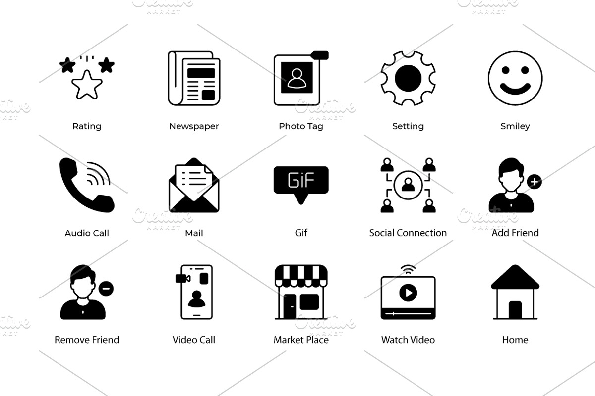 Social Media icons, an Icon by Vector Squad (Photo 4 of 5)