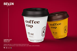 Coffee Cup Mockup Set, a Cups & Container Mockup by Se٧enStudio