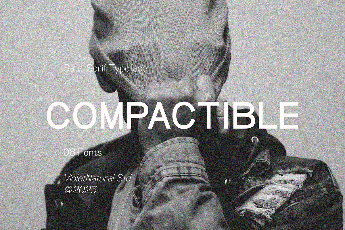 Compactible | Sans Typeface, a Sans Serif Font by Violet Natural (Photo 1 of 11)