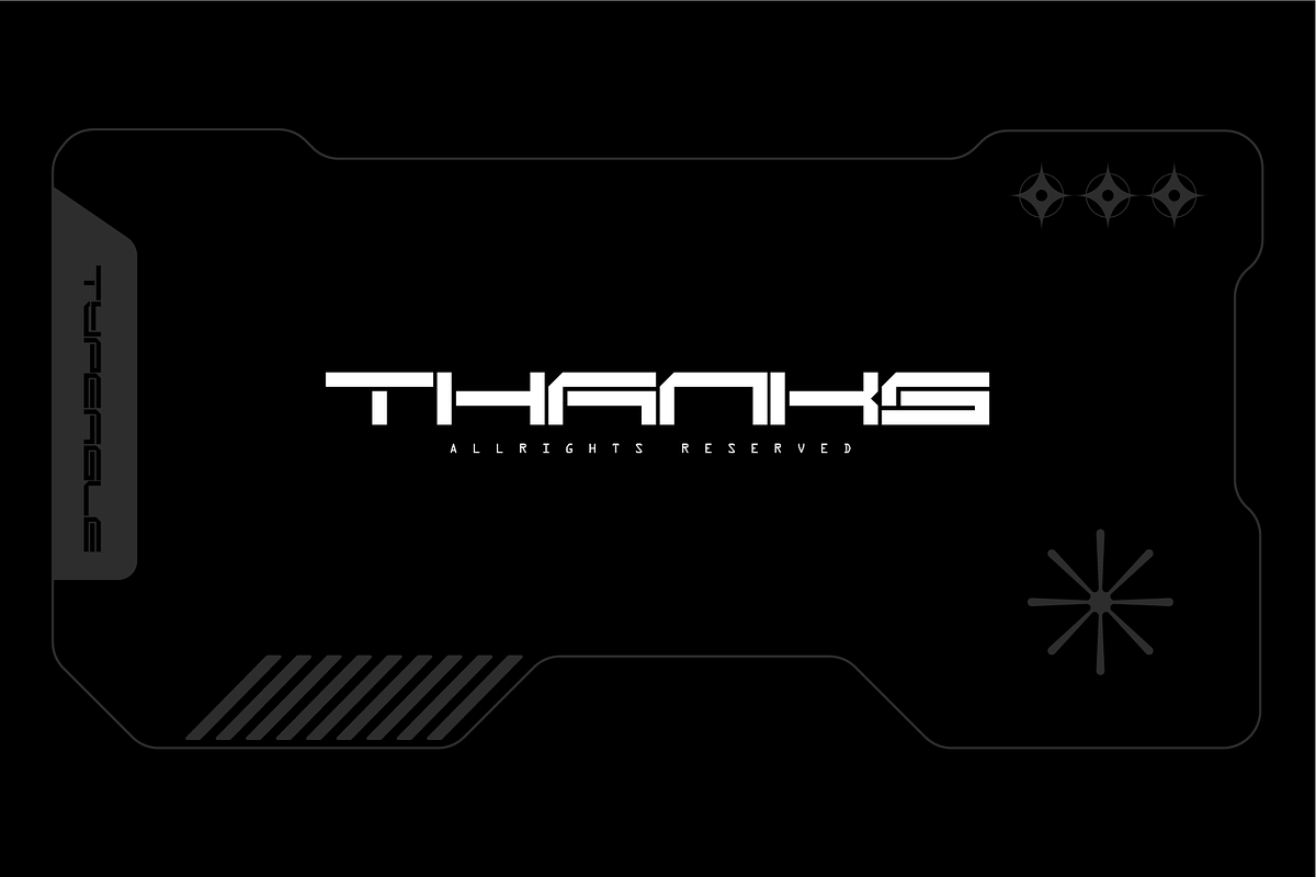 Clovyz - Futuristic Display Font, a Sans Serif Font by Typeagle (Photo 11 of 11)