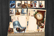 Christmas Correspondence journal kit, a Seasonal Illustration by ThatsDesignArt (Thumbnail 9 of 20)